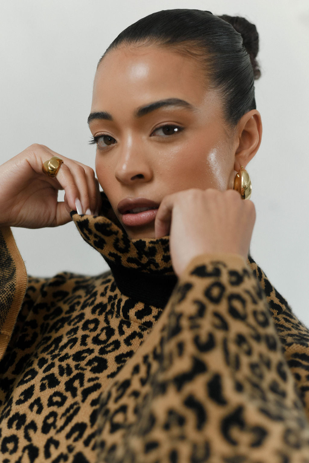 The Elodie Leopard Wrap Cardigan
