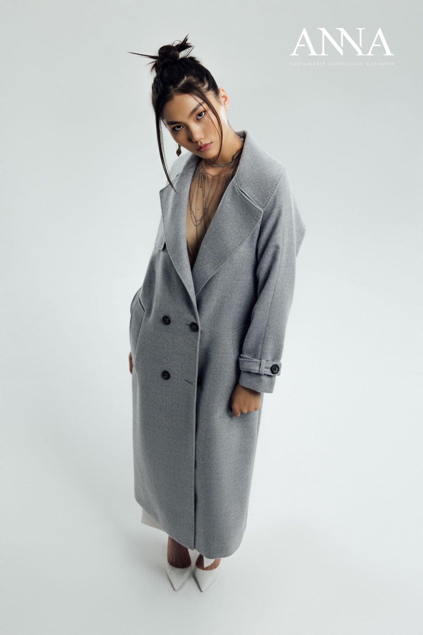 Anna Classic Wrap Coat