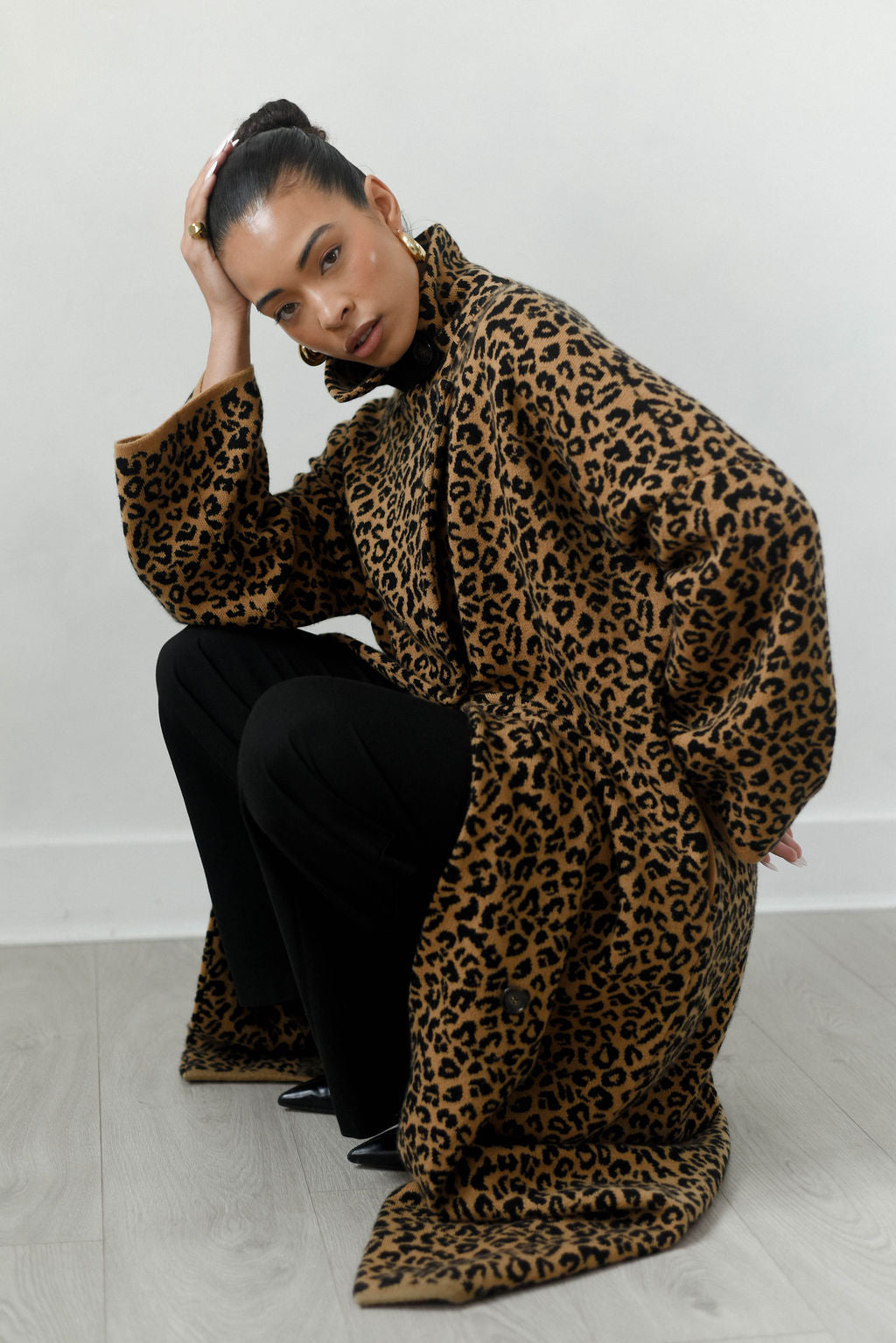 The Elodie Leopard Wrap Cardigan