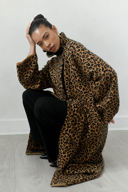 The Elodie Leopard Wrap Cardigan